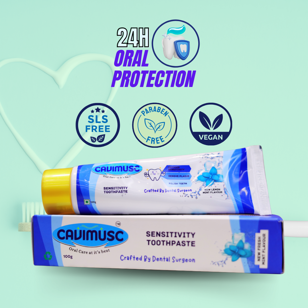 Cavimusc Blue Toothpaste [100gms] | Hyper Sensitivity