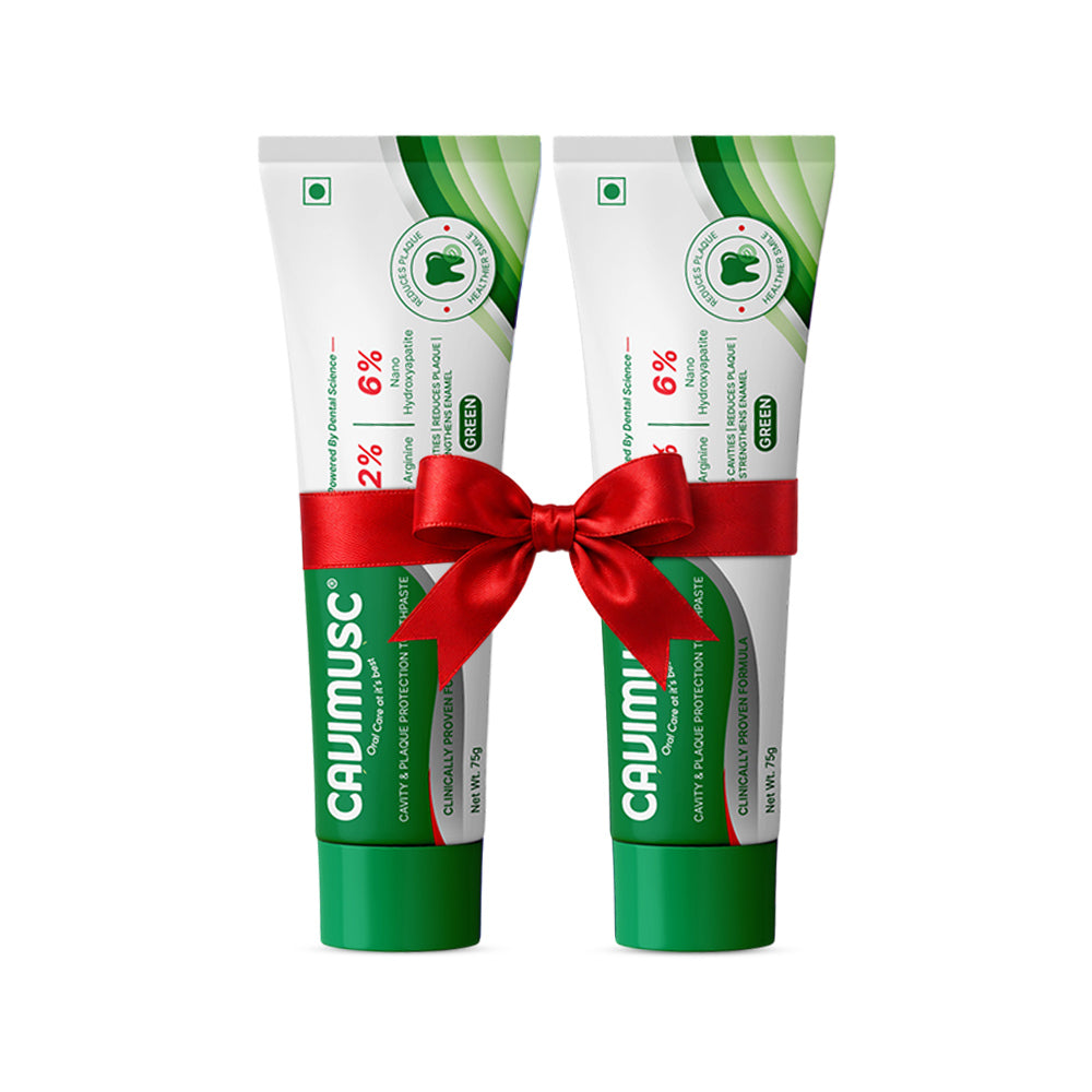 Cavimusc Green Combo 75g | Cavity & Plaque Protection Toothpaste