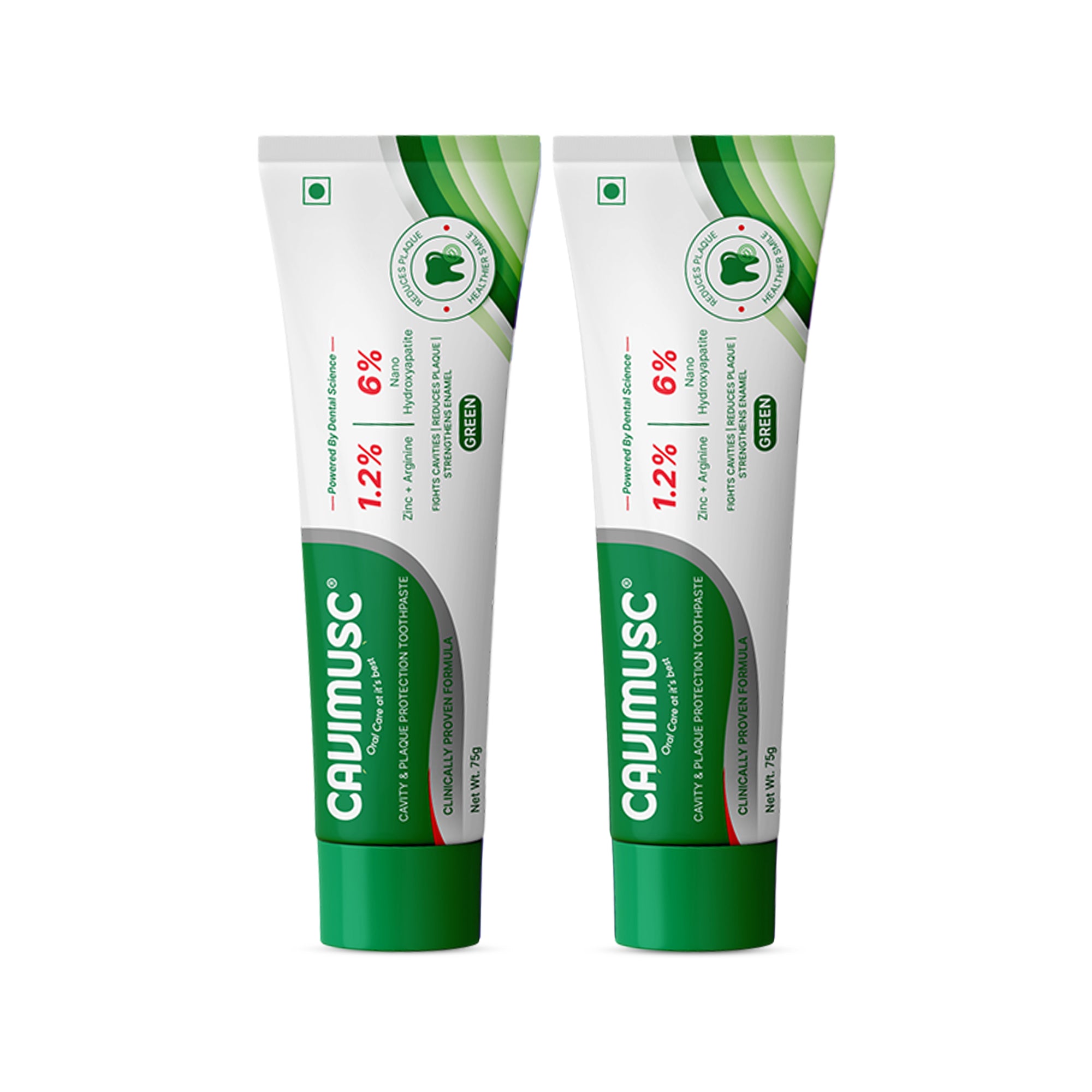 Cavity & Plaque Protection | Cavimusc Green Combo Toothpaste 75g