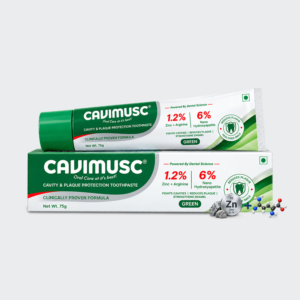 Cavimusc Green Toothpaste 75g | Cavity & Plaque Protection Toothpaste