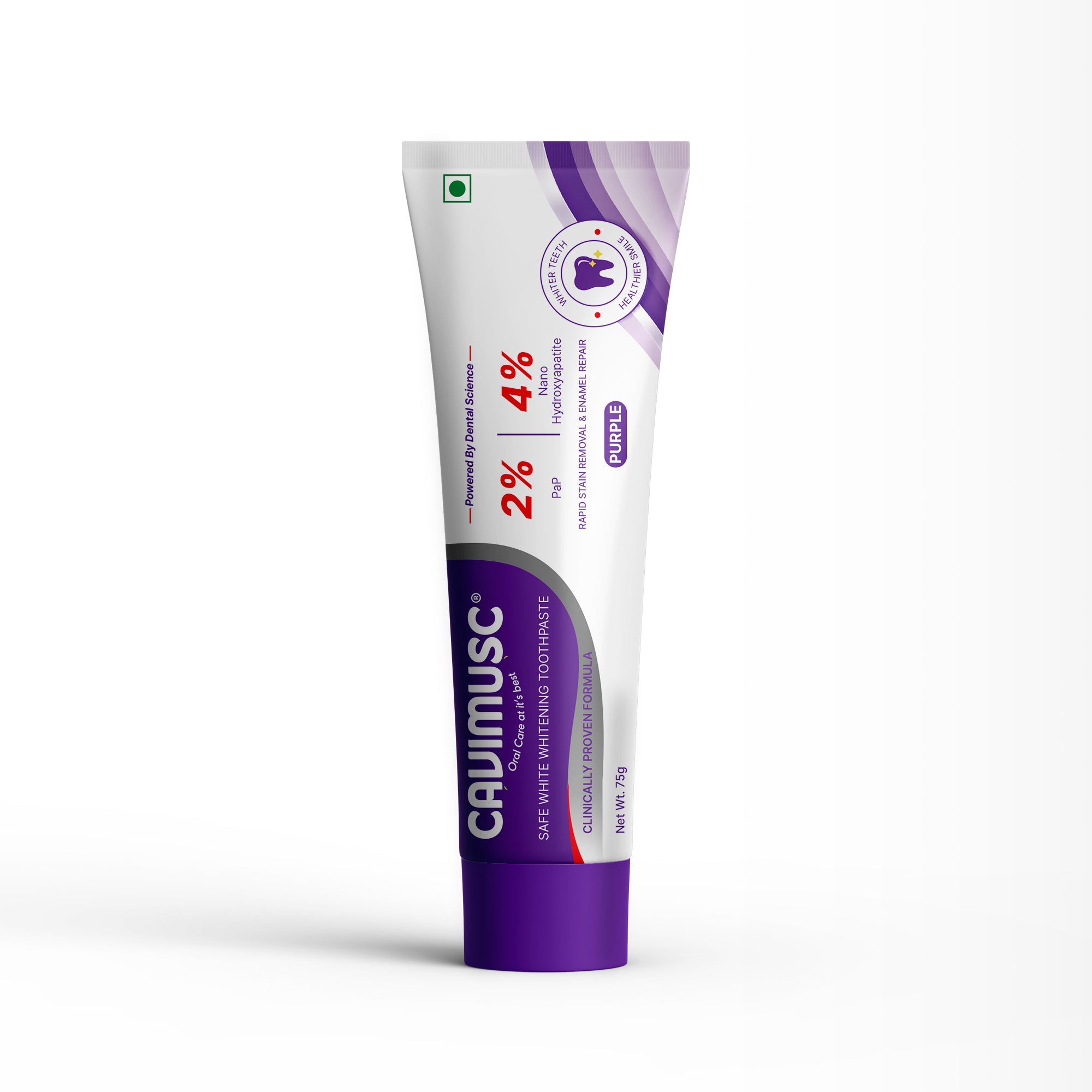 Cavimusc Purple Toothpaste 75g | Safe White Whitening Toothpaste