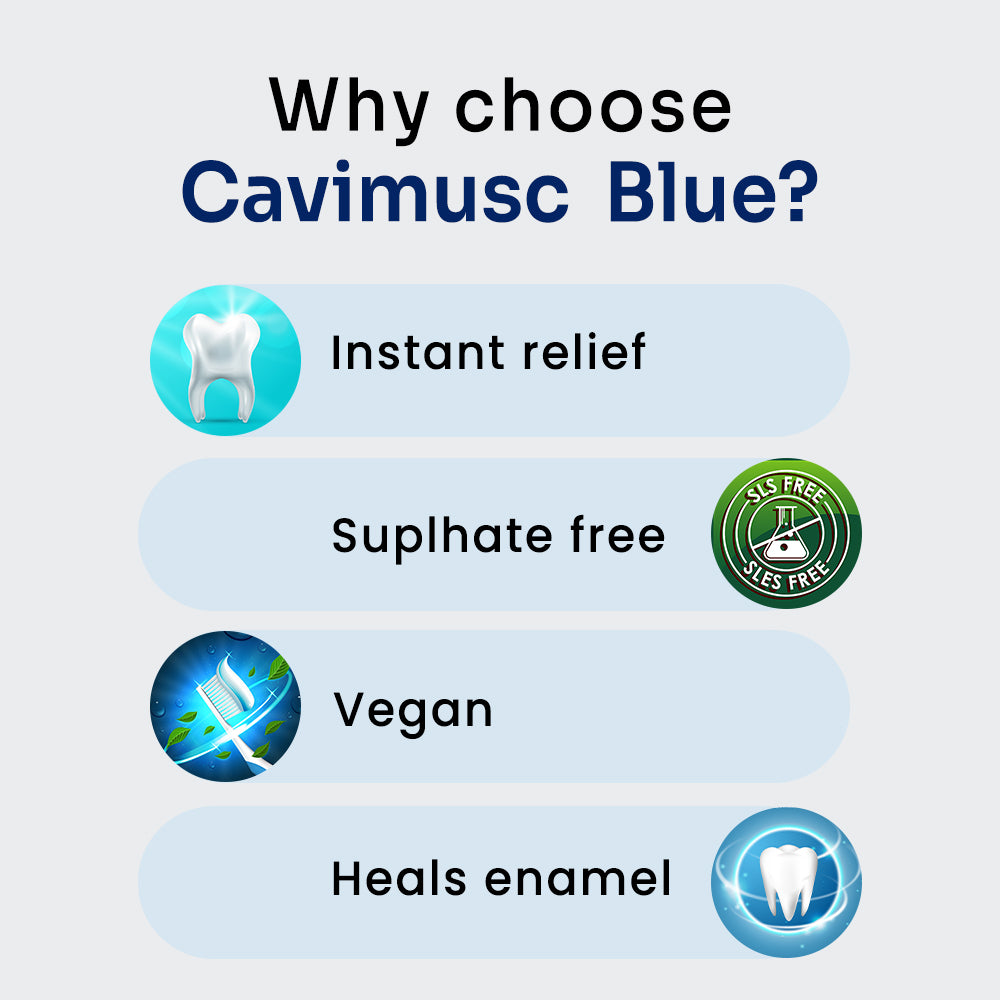 Cavimusc Blue Toothpaste 75g | Sensitive Repair Toothpaste