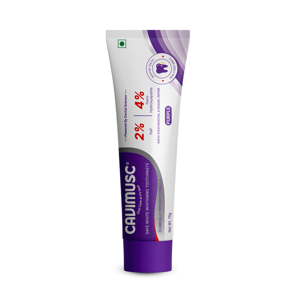 Cavimusc Purple Toothpaste 75g | Safe White Whitening Toothpaste