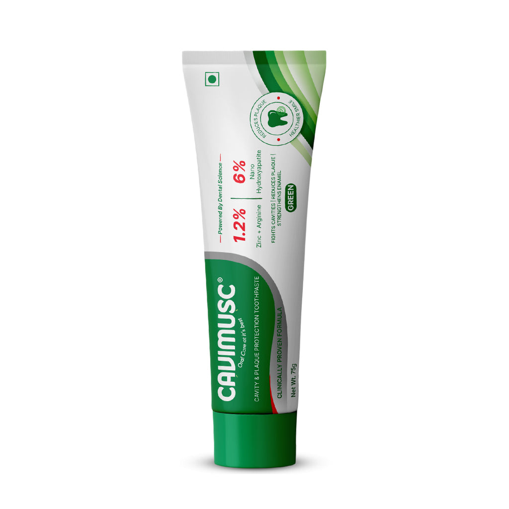 Cavimusc Green Toothpaste 75g | Cavity & Plaque Protection Toothpaste