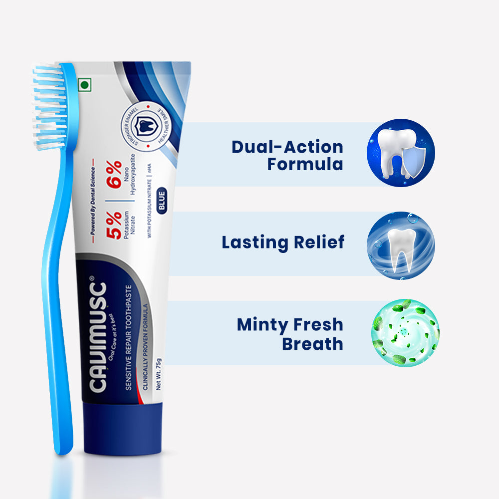 Cavimusc Blue Toothpaste 75g | Sensitive Repair Toothpaste